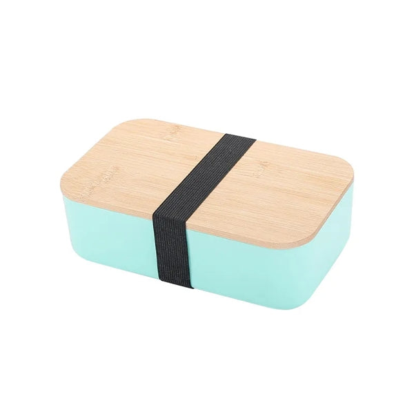 1000ml Wheat Straw Bento Box with Bamboo Lid