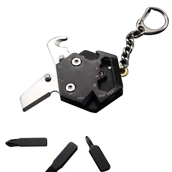 Portable Hexagonal Shape Multi Tool Keychain