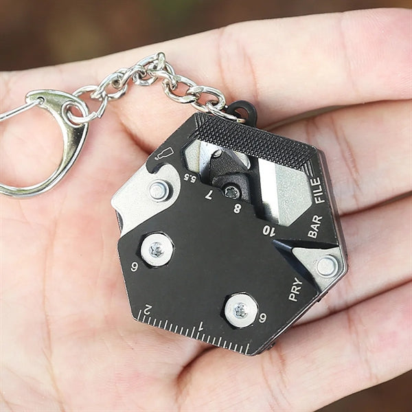 Portable Hexagonal Shape Multi Tool Keychain
