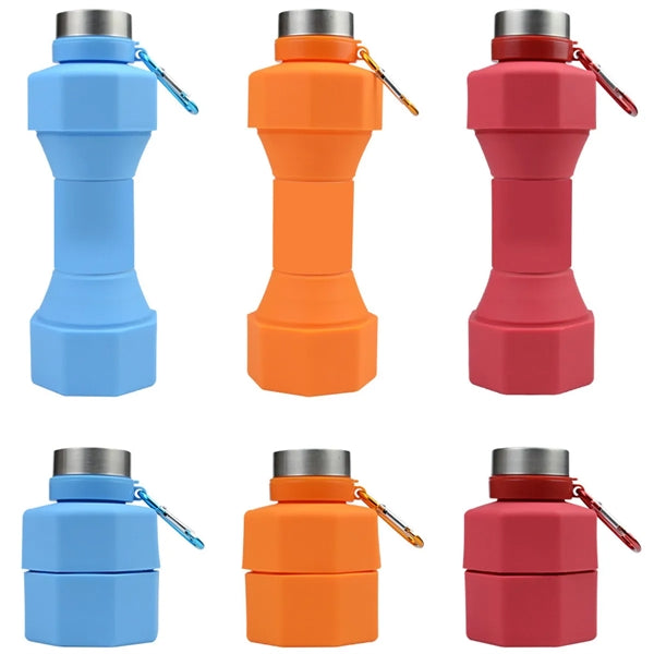 Collapsible Dumbbell Water Bottle