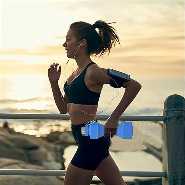 Collapsible Dumbbell Water Bottle