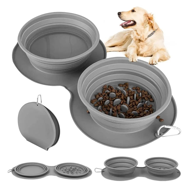 Collapsible Water Portable Travel Pet Food Feeding Bowl