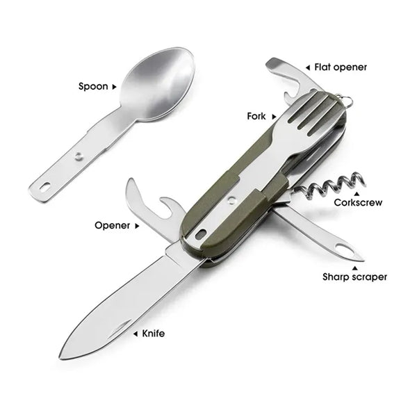 Foldable Camping Cutlery Set