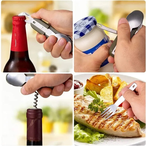Foldable Camping Cutlery Set