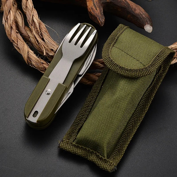 Foldable Camping Cutlery Set