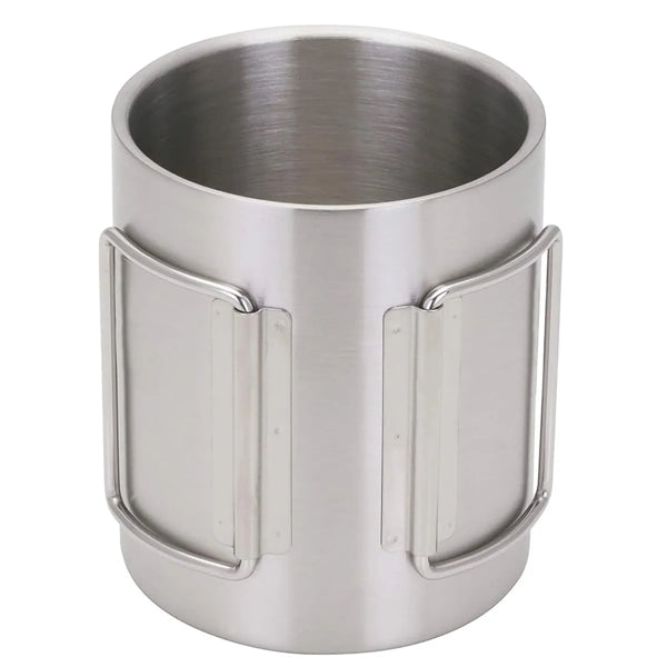 Stainless Steel Outdoors Camping Cup Foldable Handles