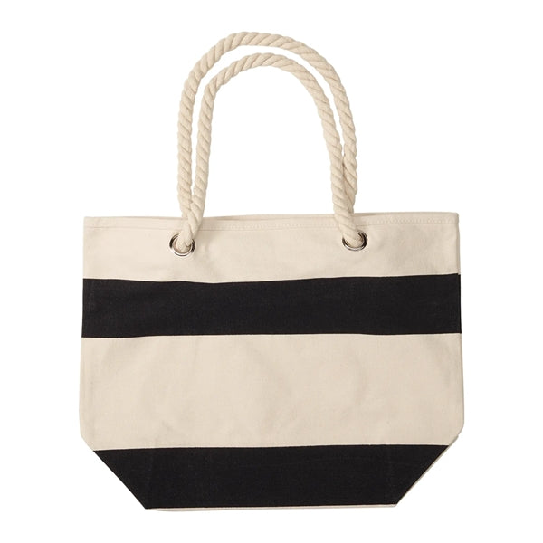 16 oz. Cotton Canvas Nautical Tote with Rope handles