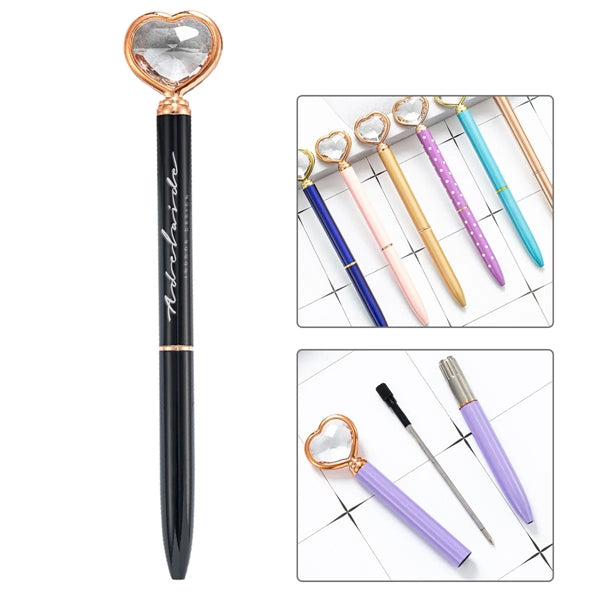 Heart Diamond Metal Pen