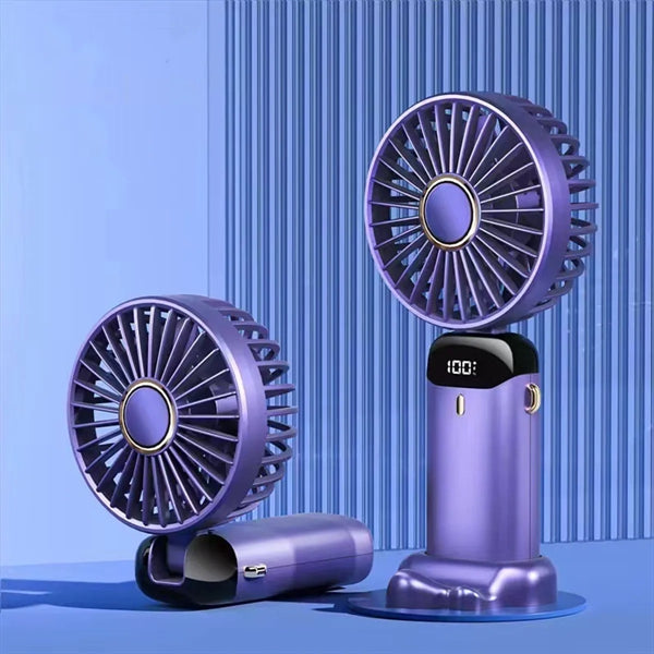 Foldable Screen Display Handheld Fan