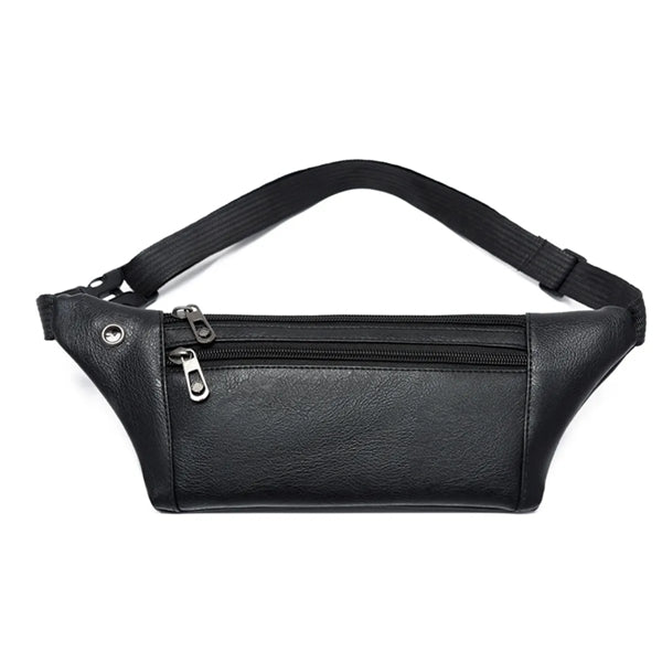 PU Earphone Hole Fanny Pack