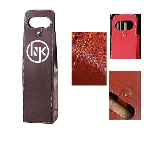 Single Red Wine Bottle Tote Bag