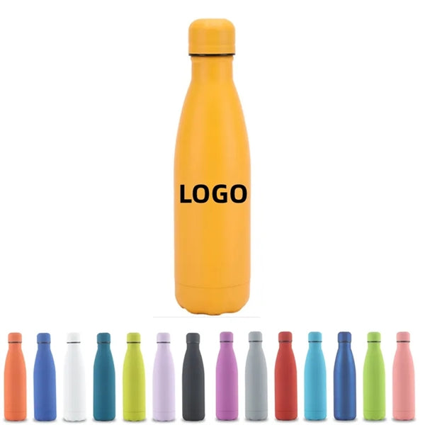17oz Matte Stainless Steel Water Bottle
