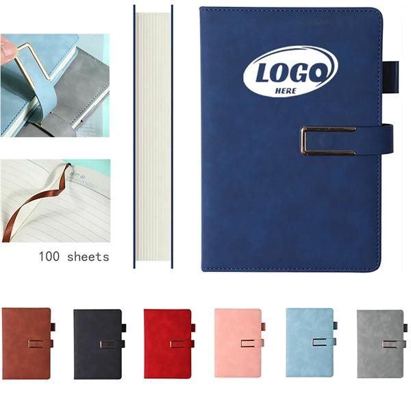 A5 Magnetic Clasp Notebook With Pen Loop