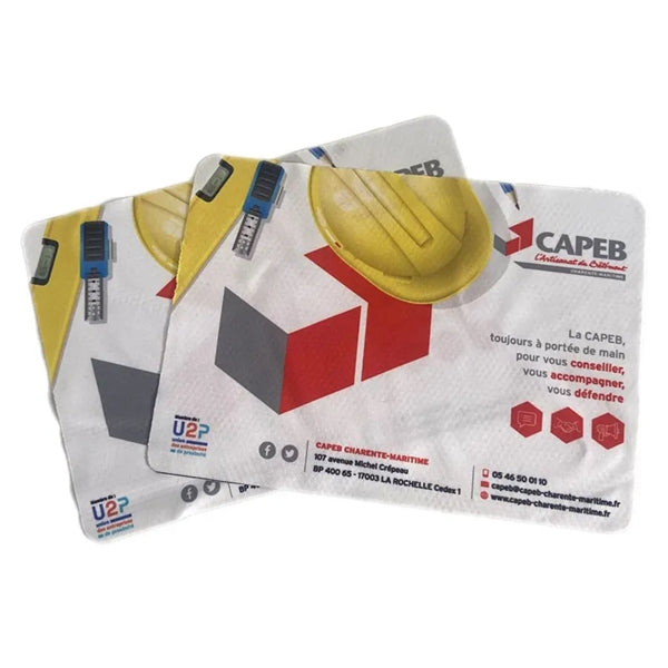 Microfiber Mouse Pad and Cleaning Cloth Combo