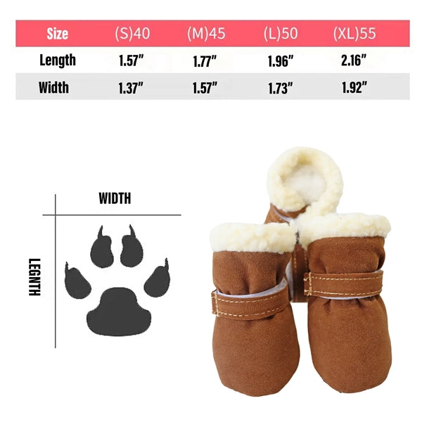 Warm Small Dog Snow Boots