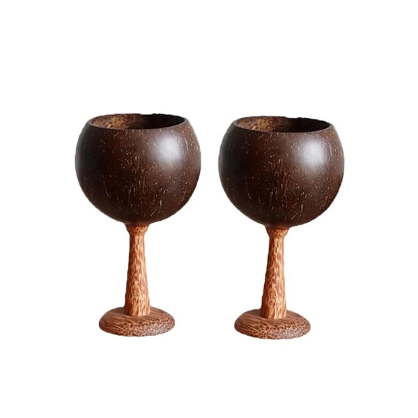 Coconut shell creative wine cup