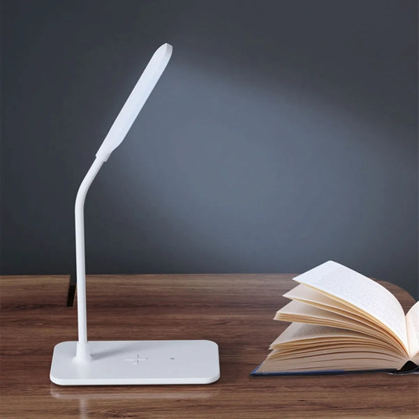 LED Eye-caring Table Lamp with Built-in Wireless Charger