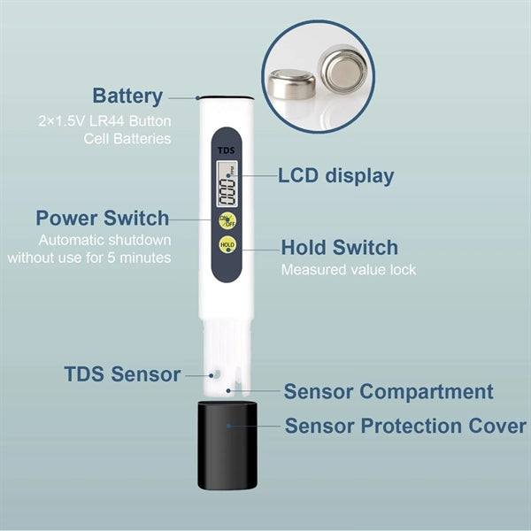 TDS Meter Digital Water Quality Tester