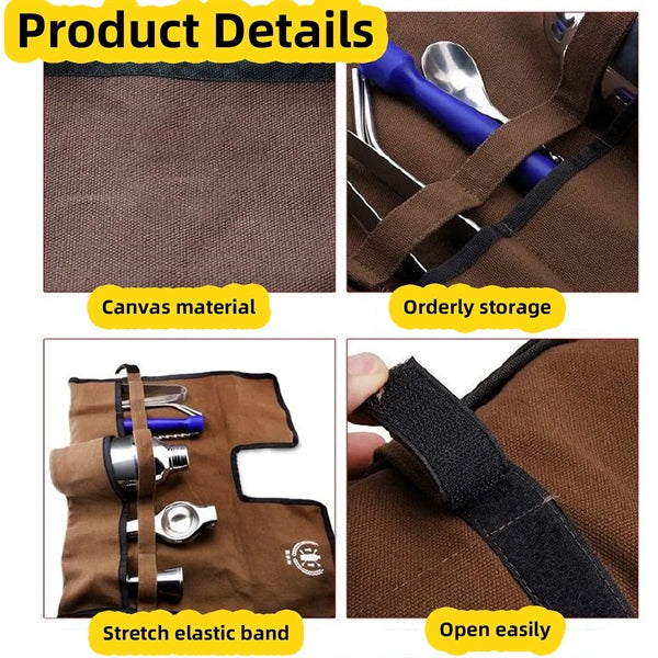 Canvas Bartender Roll Strap Bag