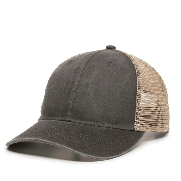 Outdoor Cap Structured Pony Tail Hat with Patch