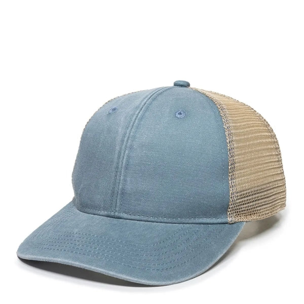 Outdoor Cap Structured Pony Tail Hat with Patch
