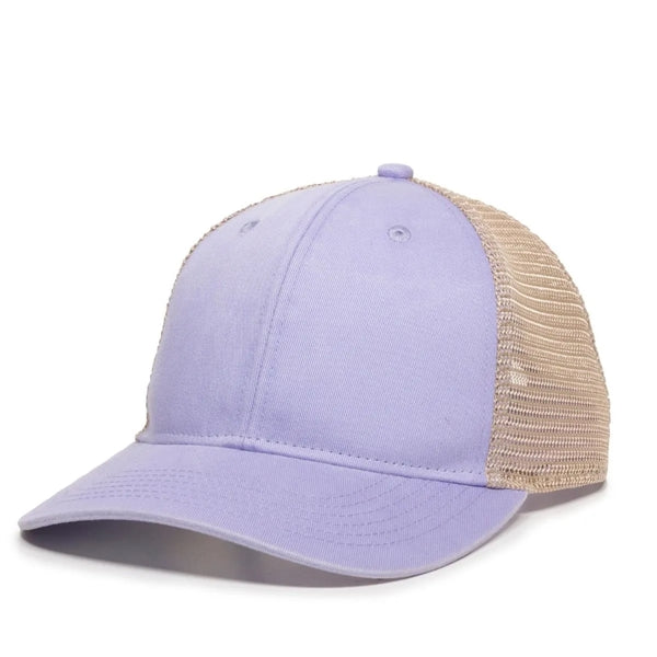 Outdoor Cap Structured Pony Tail Hat with Patch