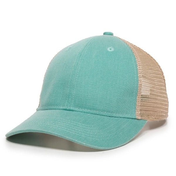 Outdoor Cap Structured Pony Tail Hat with Patch