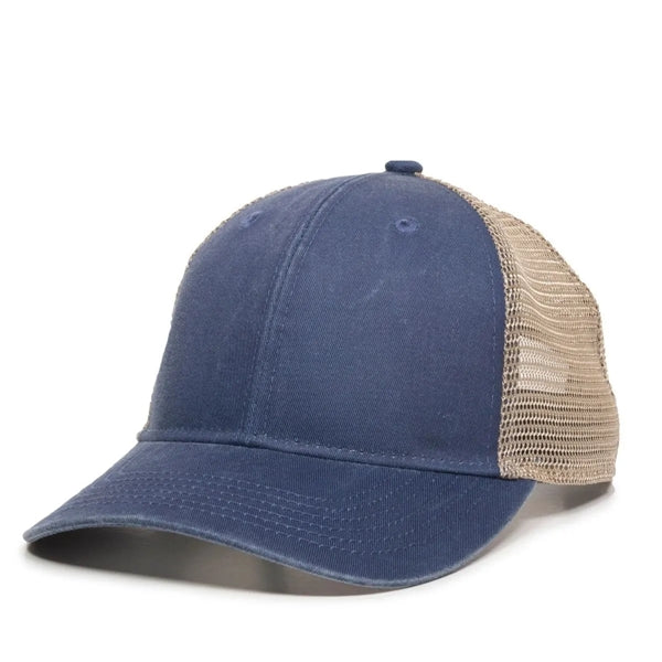 Outdoor Cap Structured Pony Tail Hat with Patch