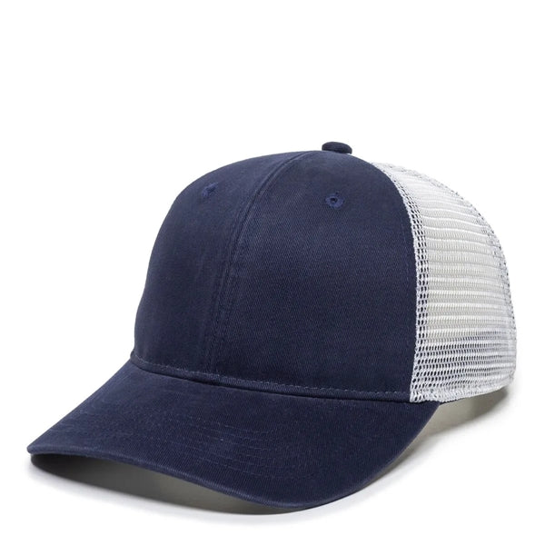 Outdoor Cap Structured Pony Tail Hat with Patch