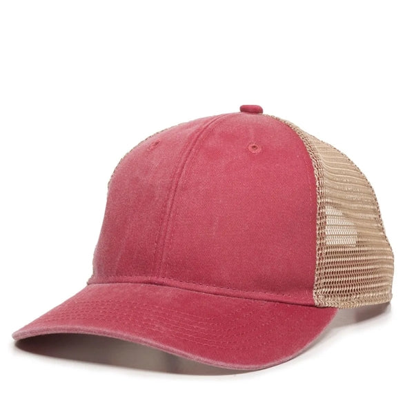 Outdoor Cap Structured Pony Tail Hat with Patch