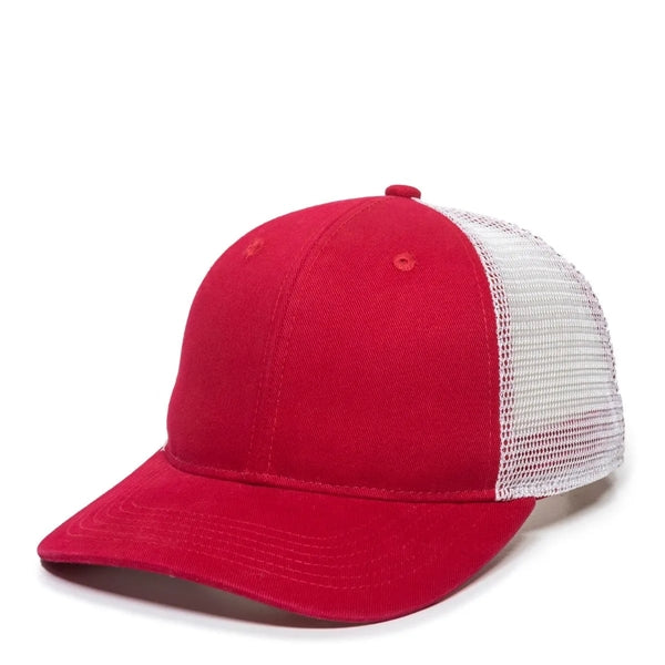 Outdoor Cap Structured Pony Tail Hat with Patch
