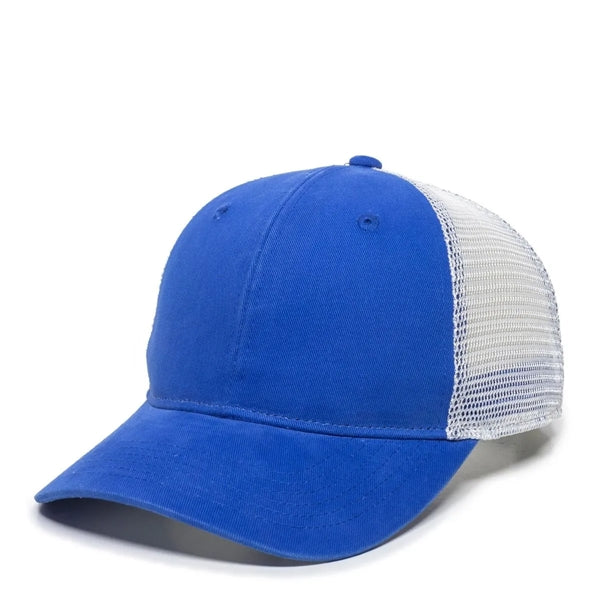 Outdoor Cap Structured Pony Tail Hat with Patch