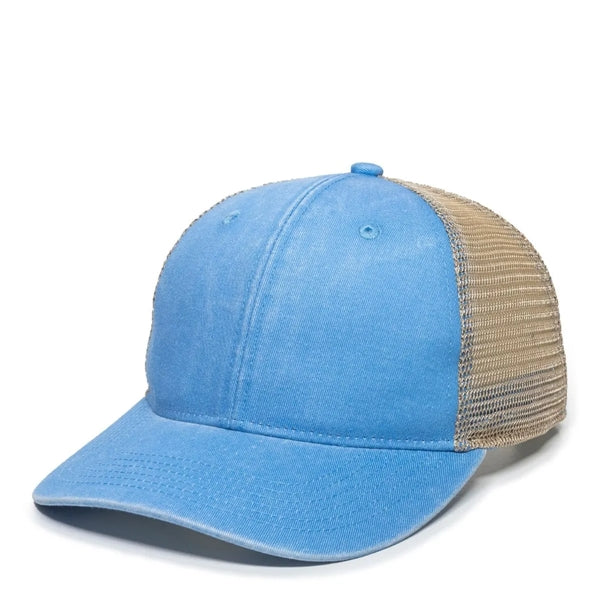 Outdoor Cap Structured Pony Tail Hat with Patch