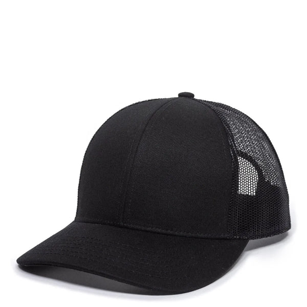 Outdoor Cap Low Profile Structured Trucker Hat with Patch
