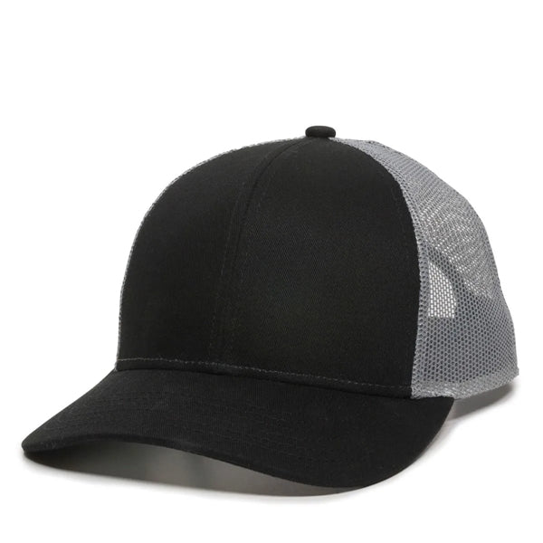 Outdoor Cap Low Profile Structured Trucker Hat with Patch