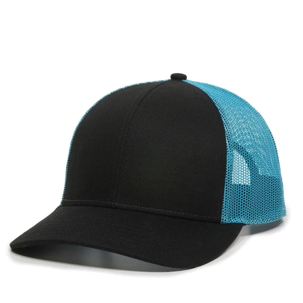Outdoor Cap Low Profile Structured Trucker Hat with Patch