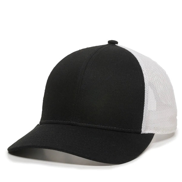 Outdoor Cap Low Profile Structured Trucker Hat with Patch
