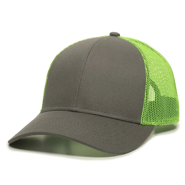 Outdoor Cap Low Profile Structured Trucker Hat with Patch