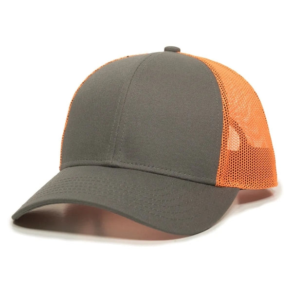 Outdoor Cap Low Profile Structured Trucker Hat with Patch