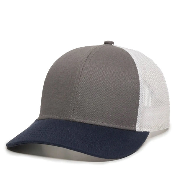 Outdoor Cap Low Profile Structured Trucker Hat with Patch
