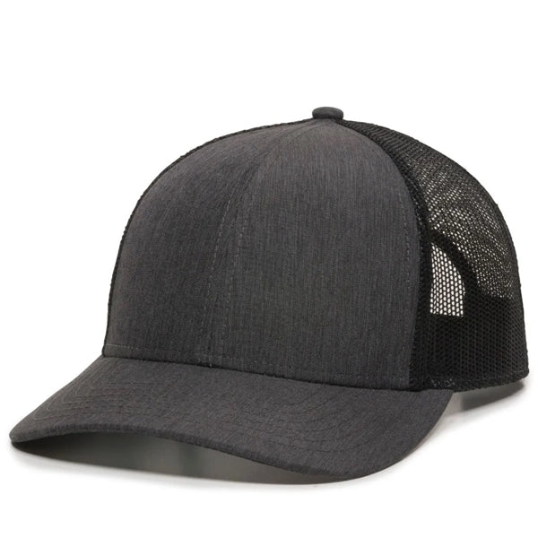 Outdoor Cap Low Profile Structured Trucker Hat with Patch