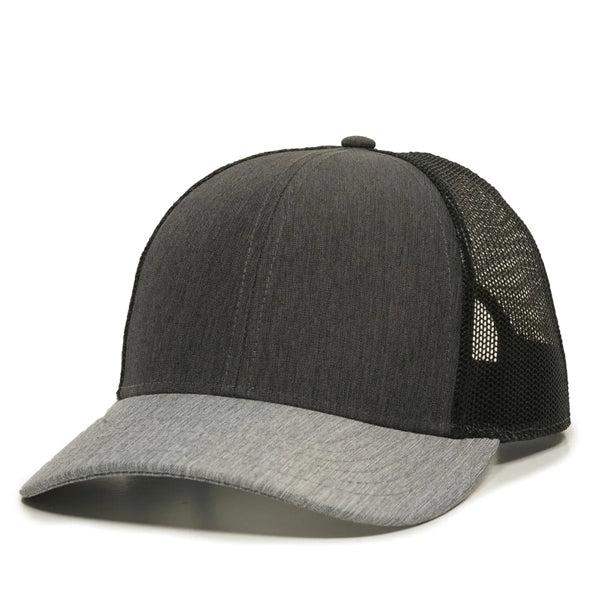 Outdoor Cap Low Profile Structured Trucker Hat with Patch