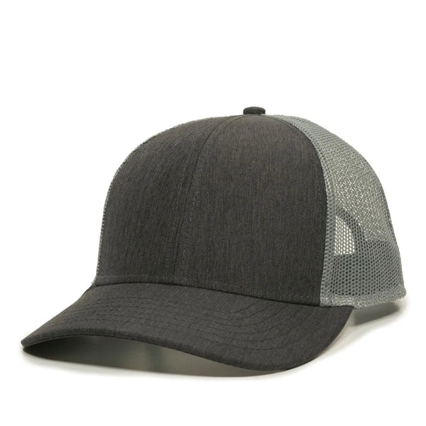 Outdoor Cap Low Profile Structured Trucker Hat with Patch