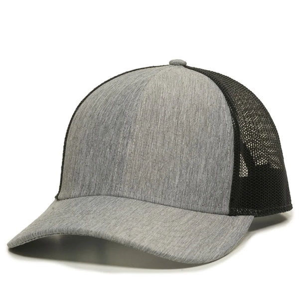 Outdoor Cap Low Profile Structured Trucker Hat with Patch