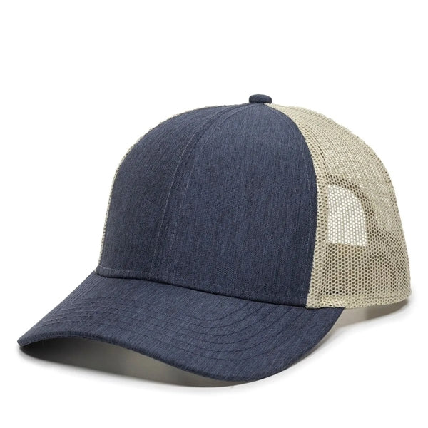 Outdoor Cap Low Profile Structured Trucker Hat with Patch