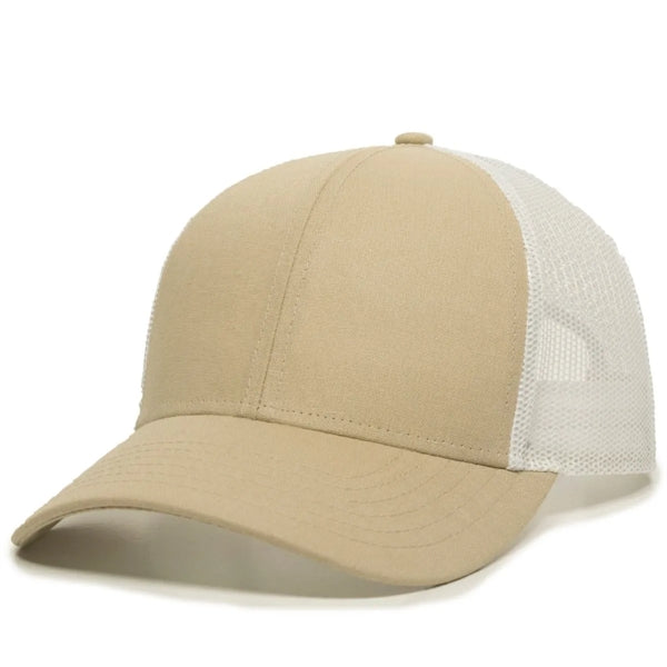 Outdoor Cap Low Profile Structured Trucker Hat with Patch