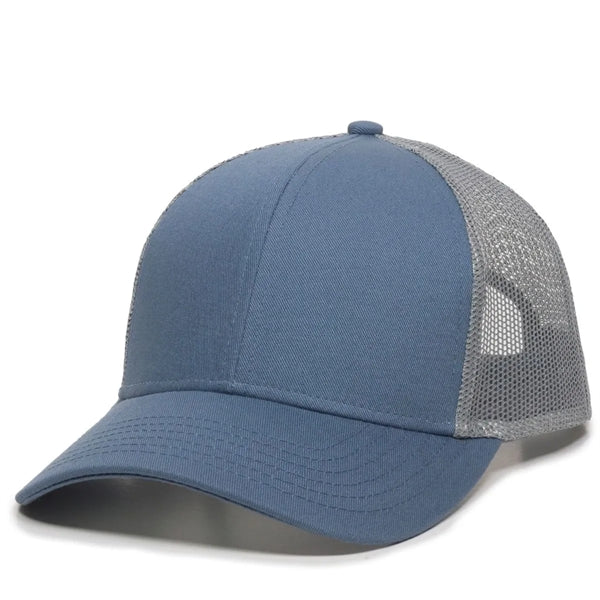Outdoor Cap Low Profile Structured Trucker Hat with Patch