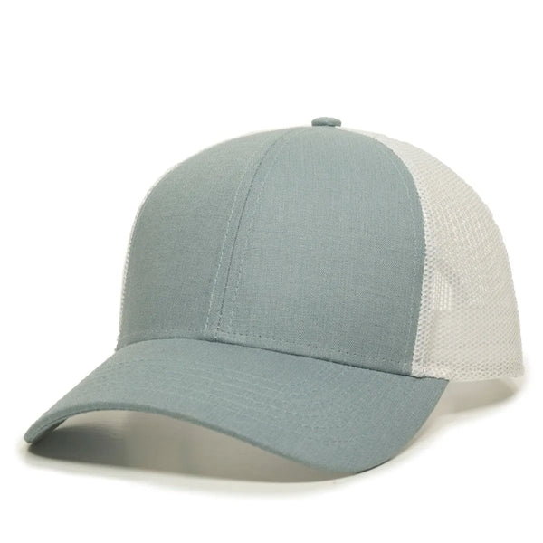 Outdoor Cap Low Profile Structured Trucker Hat with Patch