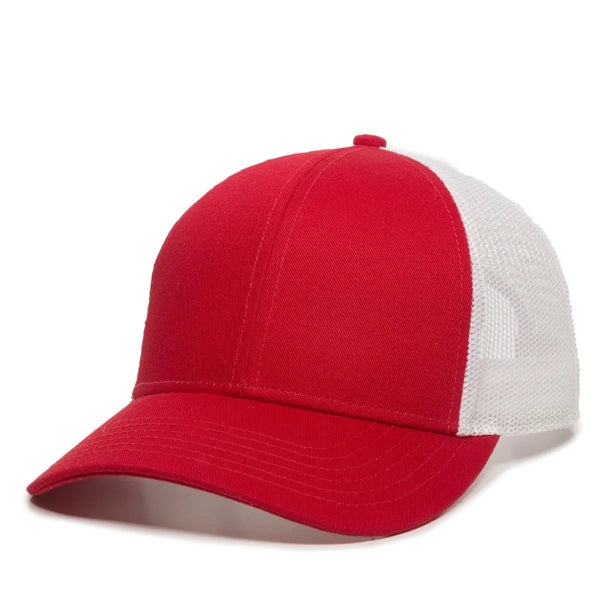 Outdoor Cap Low Profile Structured Trucker Hat with Patch