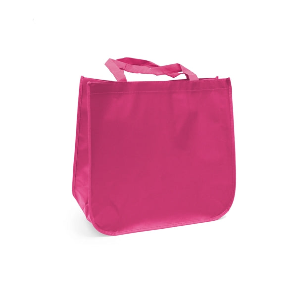 Large laminated Grocery Tote with heat transfer logo